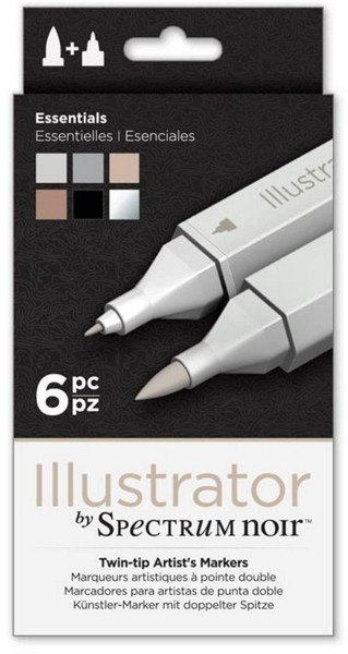 Spectrum Noir Illustrator 6 Markers - Essentials