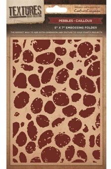 Crafters Companion Textures 5x7 inch Embossing Folder Pebbles