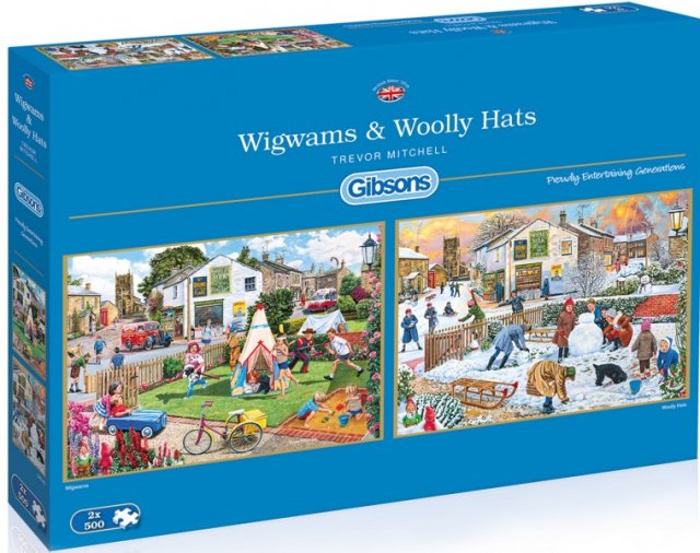 Gibsons Gibsons Wigwams & Woolly Hats 2 X 500 Piece Jigsaw Puzzle