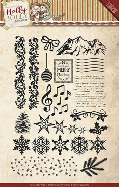 Yvonne Creations Yvonne Creations - Holly Jolly Clear Stamp