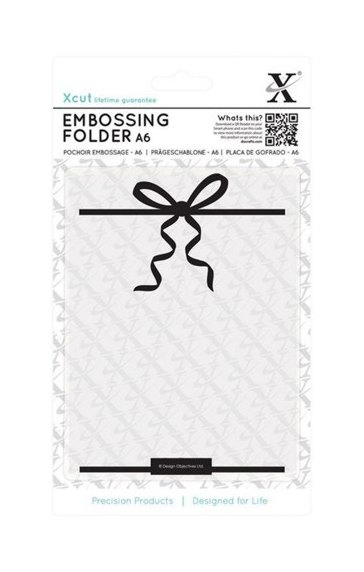 DoCrafts Xcut Embossing Folder A6 - Large Bow - 3 for £10