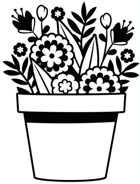 Darice Darice Embossing Folder - Flowers in Pot 4.25 x 5.75