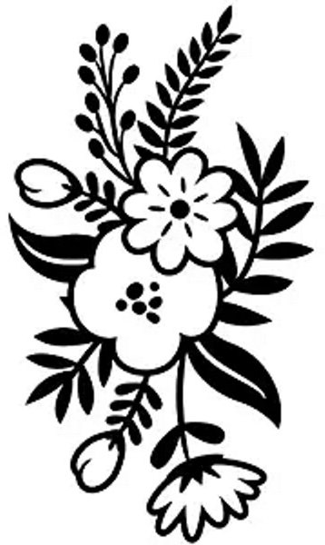Darice Darice Embossing Folder - Small Floral Sprig 4.25 x 5.75