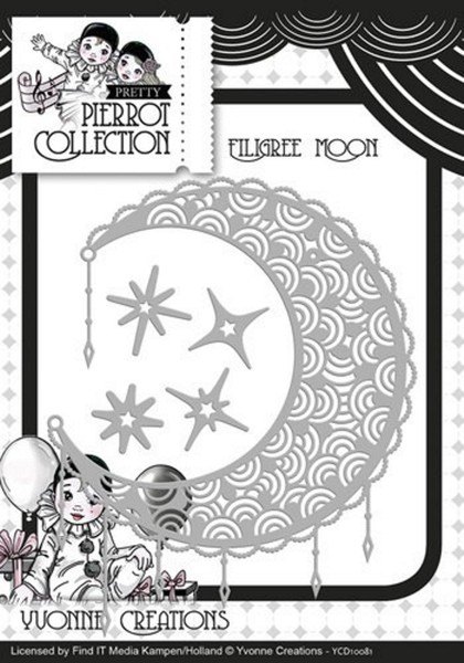 Yvonne Creations Yvonne Creations Pretty Pierrot Filigree Moon Die Set