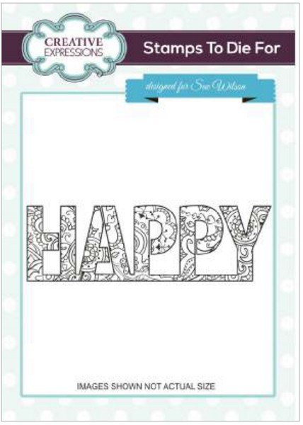 Creative Expressions Creative Expressions Stamps to die for Happy Hearts & Flowers Stamp