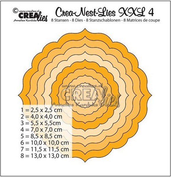 Crealies Crealies - Nest-Lies XXL No 4 Ornament Round