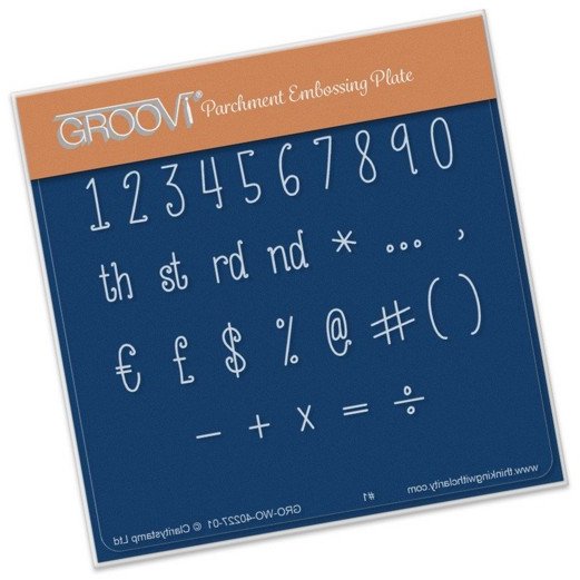 Clarity Claritystamp - Numbers & Symbols A6 Groovi Baby Plate