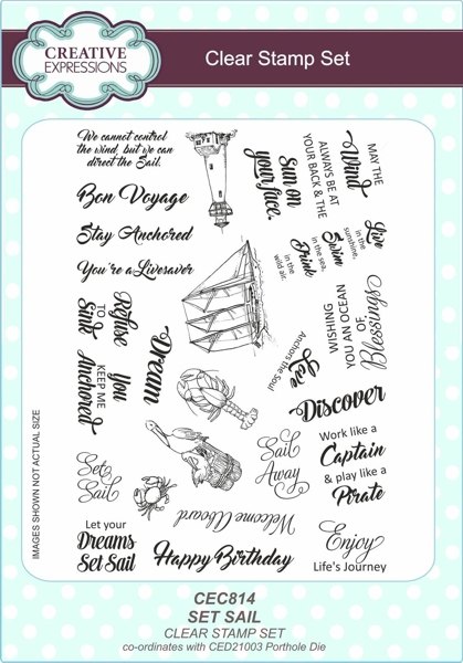 Creative Expressions Sue Wilson Clear Stamps Set Sail