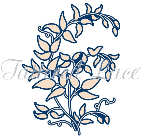 Tattered Lace Tattered Lace Whitework Sprig TLD0095