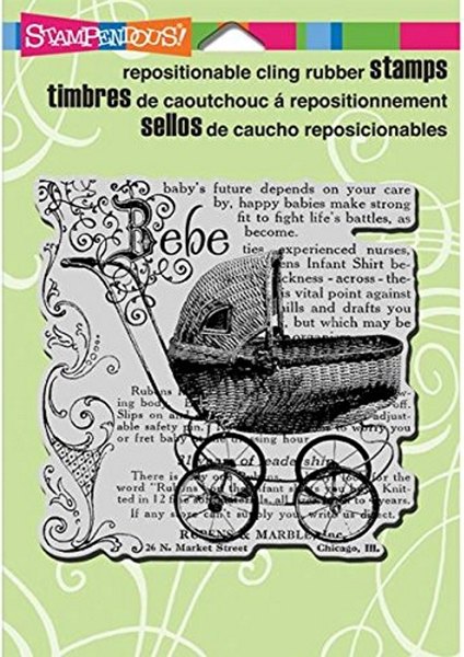 Stampendous Stampendous Cling Rubber Stamp - Baby Elements