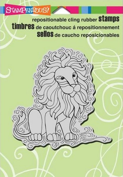 Stampendous Stampendous Cling Rubber Stamp - Penpattern Lion