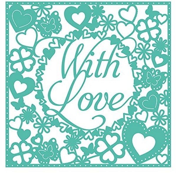 Trimcraft First Edition 6X6 Craft a Card With Love Die