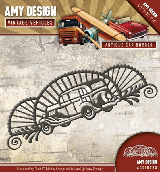 Amy Design Amy Design - Vintage Vehicles - Antique car border Die