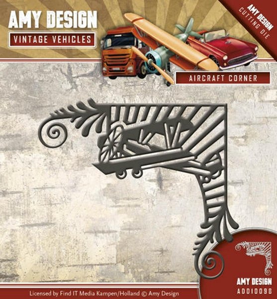 Amy Design Amy Design - Vintage Vehicles - Aircraft Corner Die