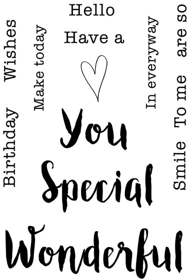 Woodware Woodware Stamps - Clear Magic - Celebrating You Stamp