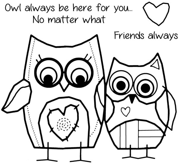 Woodware Woodware Stamps - Clear Magic - Owl Friends