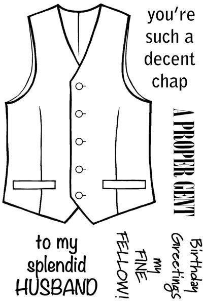 Woodware Woodware Stamps - Clear Magic - The Waistcoat
