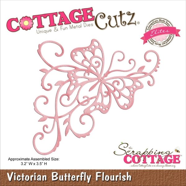 Cottage Cutz CottageCutz Die - Victorian Butterfly Flourish