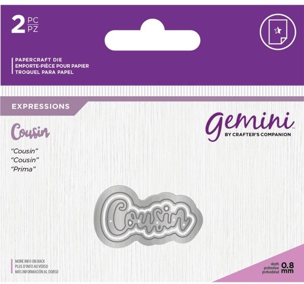 Crafter's Companion Gemini Expressions - Cousin Die
