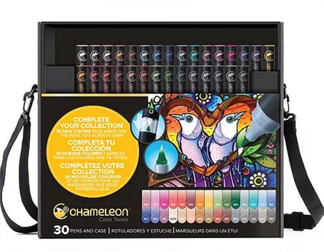 Chameleon Chameleon Colour Tones 30 Pen Set With Case