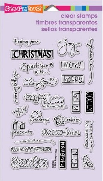 Stampendous Stampendous Stamps - Holiday Words