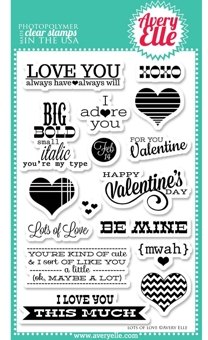 Avery Elle Avery Elle Lots of Love Clear Stamp Set