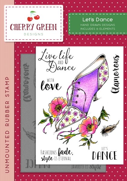 Cherry Green Stamp - Let's Dance