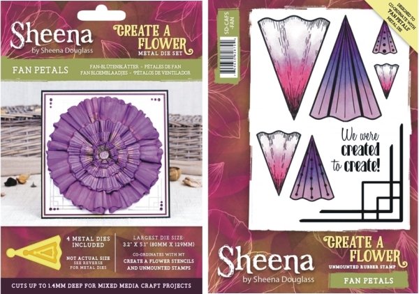 Sheena Douglass Sheena Douglass Create a Flower Die and Stamp Set - Fan Petals