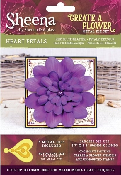Sheena Douglass Create a Flower Metal Die - Heart Petals
