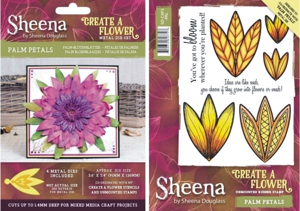 Sheena Douglass Sheena Douglass Create a Flower Die & Stamp Set - Palm Petals