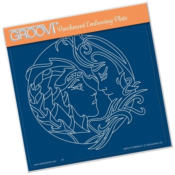 Clarity Clarity Stamp Ltd Earth Element A5 Square Groovi Plate