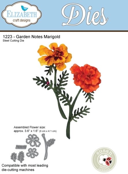 Elizabeth Crafts Elizabeth Craft Designs - Garden Notes Marigold Die 1223