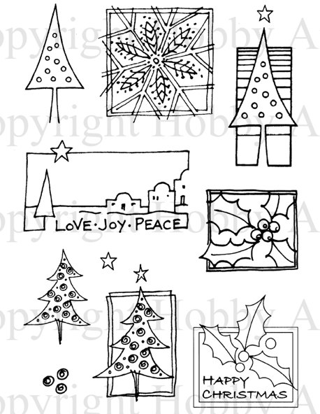 Hobby Art Hobby Art Ltd - Decorative Christmas Set Stamp