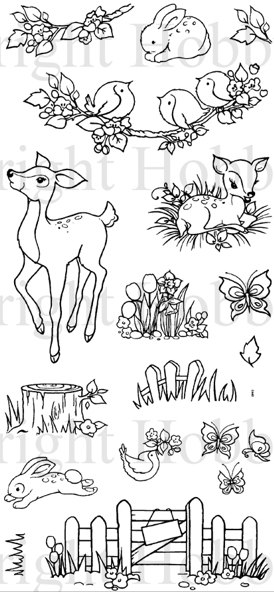 Hobby Art Hobby Art Ltd - Fawn & Flora Stamp