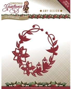Amy Design Amy Design Christmas Greetings Ornament Die Set