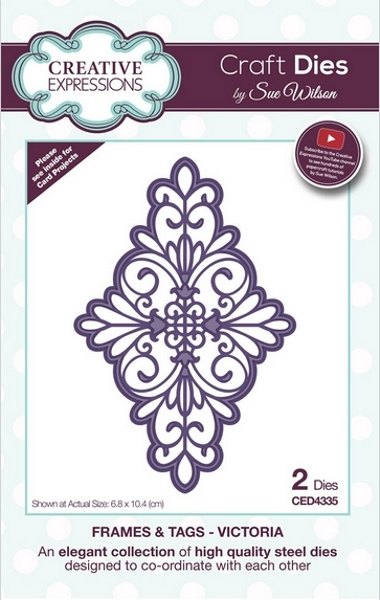 Creative Expressions Sue Wilson Frames & Tags - Victoria Die - CLEARANCE