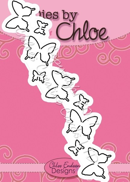 Stamps by Chloe Dies by Chloe - Large Butterfly Border - £5 Off Any 4 Chloe