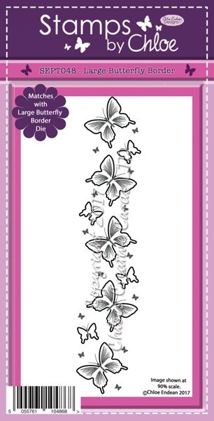 Stamps by Chloe Stamps by Chloe - Large Butterfly Border - £5 Off Any 4 Chloe