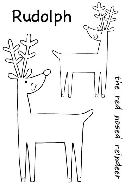 Woodware Woodware Clear Singles - Cheeky Reindeer Stamp