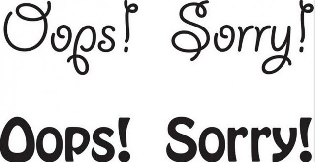 Woodware Woodware - Clear Magic - Oops Sorry Stamp