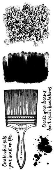 Woodware Woodware - Clear Magic - Creative Paintbrush Stamp