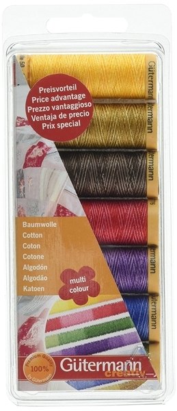 Gutermann Gutermann Machine Embroidery Thread Set, Multi Colour