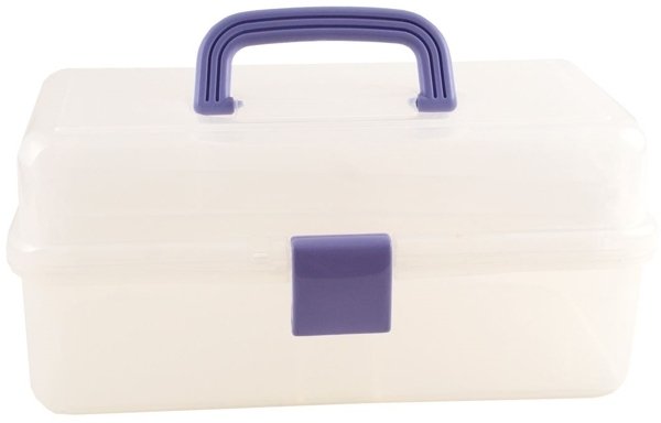 DoCrafts DoCrafts Clear Caddy with Lilac Handle & Catch
