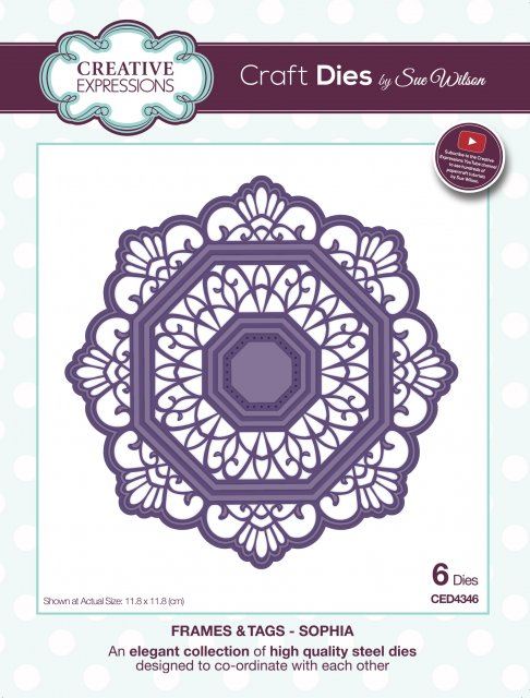 Creative Expressions Sue Wilson Frames and Tags Collection Sophia Die - CLEARANCE