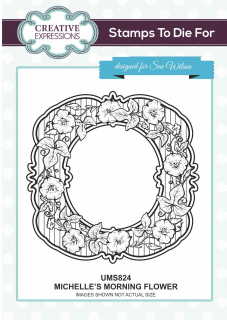 Creative Expressions Sue Wilson Stamps To Die For Michelle's Morning Flower Pre Cut Stamp