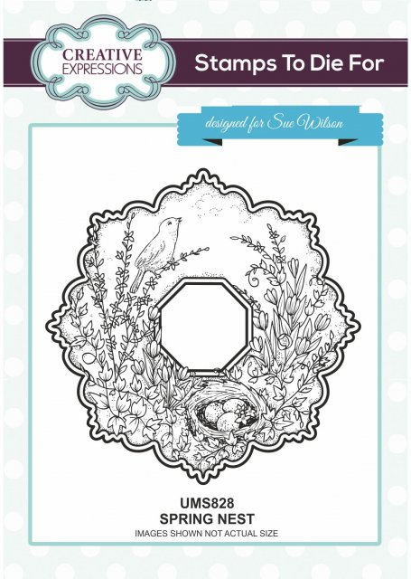 Creative Expressions Sue Wilson Stamps To Die For Spring Nest Pre Cut Stamp