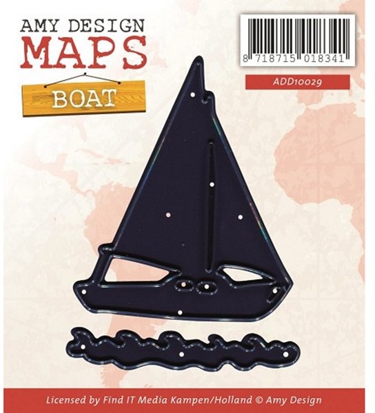 Amy Design Amy Design Maps Boat Die Set
