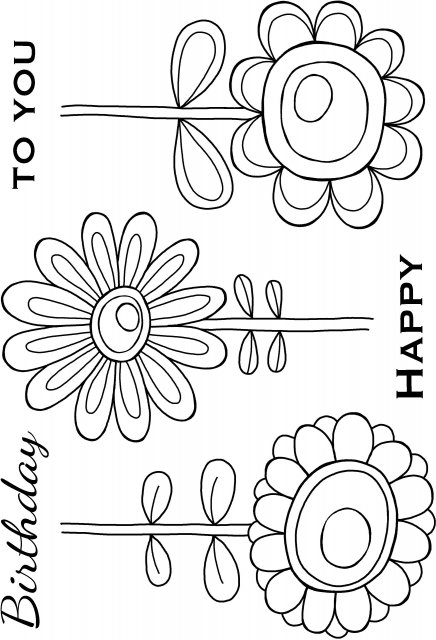 Woodware Woodware Clear Singles - Bold Blooms - Daisy Bunch Stamp