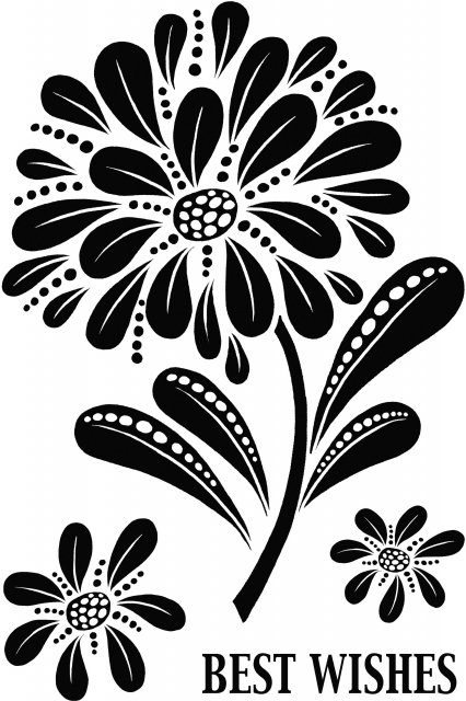 Woodware Woodware Clear Singles - Bold Blooms - Helen Stamp