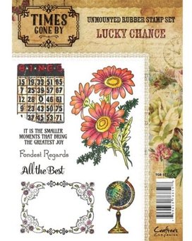 Crafters Companion Times Gone By Unmounted Rubber Stamp Lucky Chance